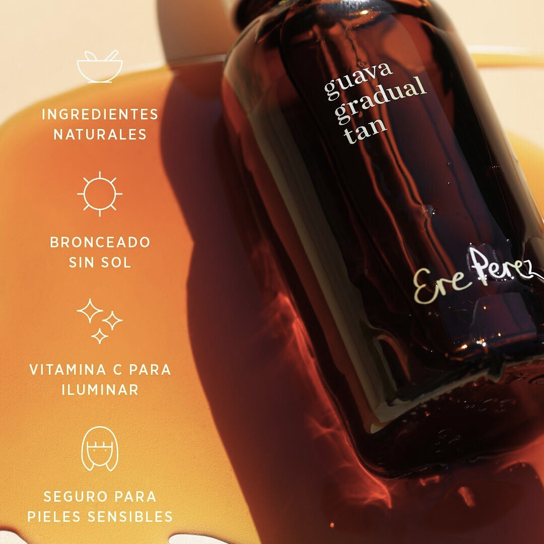 Bronceador gradual de guayaba