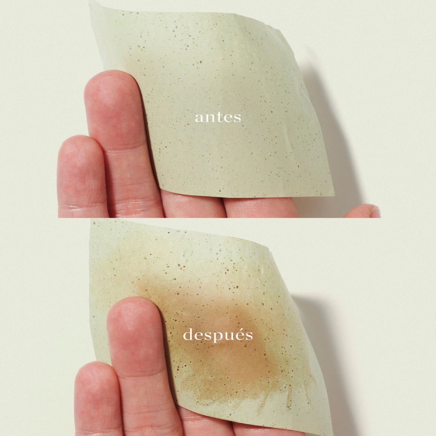 Papel matificante con té verde